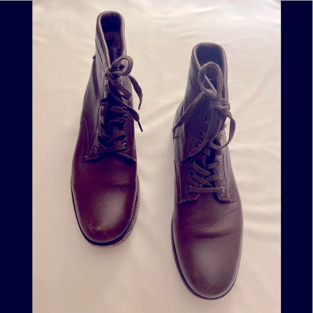 Frye distressed leather boots